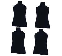 CIYODO 4 Pièces Housse en tissu mannequin femme spectacle maquette fashion mannequins de détail support de mannequin superposition de corps de mannequin accessoires mannequins coton Black