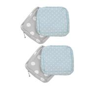 CIYODO 4 Pièces Pad Carrying Pouch Set Portable Period Organizer with Multicompartment Storage Moisture Resistant Oxford Cloth Privacy Protection for Travel Office School