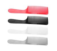 CIYODO 4 pièces Peigne à Dents Fines pour Hommes Set avec Poignée Ronde Peigne de Coupe et Coiffage pour Salon de Coiffure et Usage Quotidien