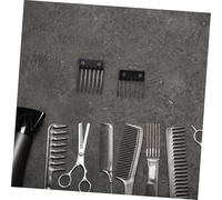 CIYODO 4 pièces Peignes de Fixation pour Tondeuse Professionnelle Guide de Positionnement Robuste pour Coupe Précise Accessoires de Coiffure pour Domicile et Salon Noir Couleur Aléatoire