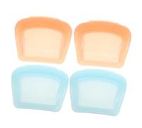 CIYODO 4 Pièces Pochette Médicale de Voyage Silicone Réutilisable de Organisateur Transparent pour Pochettes Compactes pour Accessoires et pour Transport