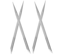 CIYODO 4 pièces Poussoir à Cuticules Double Extrémité Acier Inoxydable Outils de Manucure Multi-usage pour Repousser Peau Morte Nettoyer Ongles et Appliquer Nail Art et Portable pour