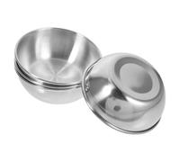 CIYODO 4 pièces Set de Coupelles Sauce Acier Inoxydable Rondes Plats à Dipping et Assaisonnement pour Apéritifs Bols Sauce Soja pour Maison et Restaurant