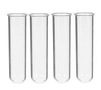 CIYODO 4 pièces Vase Tube à Essai Verre pour Hydroponie Pot de Propagation Transparent pour Petites Plantes et Fleurs Contenant Compact pour Terrarium Décoration Bureau Maison