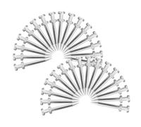 CIYODO 40 Pièces Chaussures clouées de l'herbe aération Marcher Pointes Chaussures à pelouse aérator piquets de Chaussures d'aérateur Pointe d'aérateur de pelouse Métal