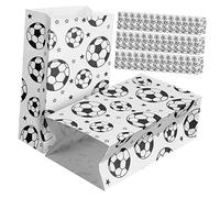 CIYODO 40 Pièces Sachets Papier Thème Football pour Fournitures de Fête pour Adultes pour Événements et Anniversaires