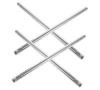 CIYODO 4Pcs Manche à Balai en Acier Inoxydable Rond 44,5X2,2 CM, Tige de Rechange Compatible Balais et Mops pour Usage Polyvalent Domestique