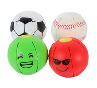 CIYODO 4pièces Jouets pour Chiens Boule Élastique Jouet Interactif pour Chiots pour Mastiquer Et Jouer Aide à Corriger Les Habitudes De Mordillage