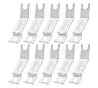 CIYODO 5 Paires de Rallonges de Stabilisateurs de Vélo Garçon et Filles en Acier Inoxydable Argenté, Kit Complet Boulons D’Extension 14 X 3,1 X 1,5 Cm pour Maintien Stable