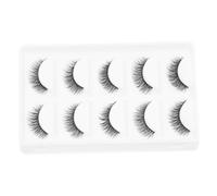 CIYODO 5 paires Faux Cils Naturels Courts Fibres Denses Pack pour Femmes et Filles Confortables et Élégants Au Quotidien