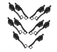 CIYODO 5 Paires Tirettes de Fermeture Éclair Alliage Résistant Remplacements Détachables pour Bagages Sacs à Dos Vestes Noir