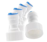 CIYODO 5 pièces Adaptateur de Plomberie Rapide à Npt Raccord Droit pour Tuyau de Jardin et Évier Connexion Sécurisée pour Systèmes Eau Domestiques