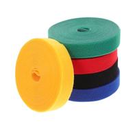 CIYODO 5 pièces Bandes Auto-adhésives Nylon pour Marquage de Tapis Classe Ruban et Réutilisable pour Organisation Balisage Espaces et Gestion de Câbles Colorés