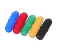 CIYODO 5 Pièces Barrettes Magnétiques Ptfe Agitateur Silencieux pour Laboratoire Bâtons de Mélange Compatibles avec Béchers à Fond Plat Résistants et Polyvalents pour Recherche