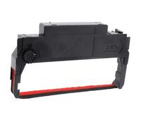 CIYODO 5 pièces Lot de Boîtes Support de Ruban Compatible Étui Portable pour Ruban Imprimante Remplacement et Facile à Installer Noir et Rouge