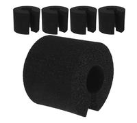 CIYODO 5 Pièces Lot de Protections Anti-pincement de Porte Mousse Noire Butoirs Amortisseurs Réutilisables pour Sécurité des Garçon Fille et Animaux du Bruit et Protection Les Claquements