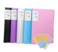 CIYODO 5 Pièces Portfolio Folder Binder Inserts With Stickers Top Loading Plastic Sleeves For Document Organization School And Small Binder Use Pages In