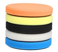 CIYODO 5 pièces Set de Tampons de Polissage pour Voiture Pads Buffing Résistants Multi-Usage Compatibles Polisseuses Double Action et Pneumatiques Éponge de Polissage pour Réparation