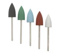 CIYODO 5 Pièces Têtes de Ponçage en Silicone pour Manucure, Embouts de Polissage Réutilisables, Changement Rapide, pour Usage Quotidien et Nail Art Professionnel