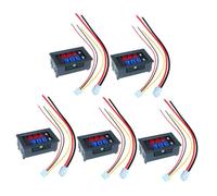 CIYODO 5 pièces Voltmètre Ampèremètre Affichage pour Auto Batterie Surveillance Tension Dc Panel Gauge