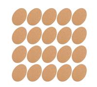 CIYODO 50 Pièces Dessous de Liège Autocollants Ronds Isolants et Absorbants pour Mugs et Boissons pour DIY Protection Thermique et Décoration de Table