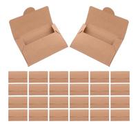 CIYODO 50 pièces Enveloppes Kraft pour Cartes Protections pour Cartes de Crédit et Vip Étuis Papier Kraft pour Visite et Cadeaux Anti-démagnétisation Usage Polyvalent Hôtel et Commerce