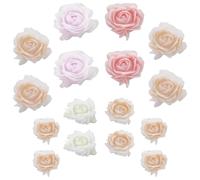 CIYODO 50 pièces Nail Charms Fleurs Décoratives Mélangées pour Ongles Accessoires DIY Nail Art Bijoux Petits Ornements