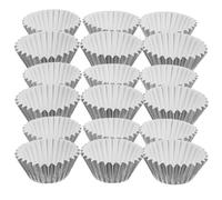 CIYODO 500 pièces Mini Caissettes Pâtisserie Aluminium Épaissi Résistantes Chaleur pour Cupcakes Mini Cheesecakes Pâtisseries et Coloris Argenté Élégant
