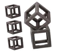 CIYODO 5pièces Décoration Aquarium Carrée Habitat Poterie Cachette pour Crevettes Et Poissons Ornement Accessoire pour Aquarium