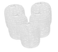 CIYODO 5pièces Lanternes Chinoises Papier Blanc Pliables à Suspendre pour Décoration De Fête Et Mariage à Domicile