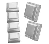 CIYODO 6 pièces Capuchons de Poteaux de Clôture Protection Robuste Finition Lisse pour Prolonger la Durée de Vie des Piquets de Clôture