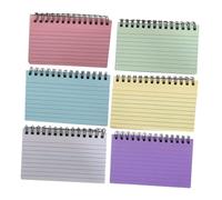 CIYODO 6 pièces Lot de Cahiers à Spirale Petits Blocs-notes Lignés Couleurs Assorties Calpin Pratique pour Prises de Notes Cahiers Compacts pour École et Bureau