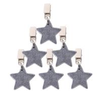 CIYODO 6 pièces Lot de Poids de Nappe Pierre Étoile avec Clips Anti-Vent pour Table Extérieure Fixe Nappe Jardin Résistant Au Vent Table Pique- et Repas Plein Air