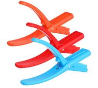 CIYODO 6 pièces Outil Décortiqueur Écrevisses Pince Manuelle Robuste Plastique et Sécurisée pour Crevettes et Fruits de Mer Accessoires Cuisine Portables Rouge Orange Bleu