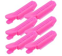 CIYODO 6 Pièces Plastic Hair Rollers With Auto Grip Clips For Voluminous Roots And Retro Curl Styling Hair Accessories For Salon And Personal Use