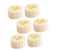 CIYODO 6 Pièces Segment de Banane simulé Faux Fruit Banane pièce maîtresse de fête Banane modèle de Banane Artificielle Banane colorée Fruit Artificiel réaliste Fausse Banane PVC Blanche