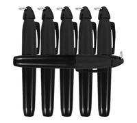 CIYODO 6 Pièces Stylo Marqueur de Balle de Golf Crochet Triangulaire Noir | Outil Réutilisable, Pointe Fine, Corps ABS et Fer, pour Marquage sur Parcours et Alignement