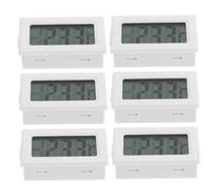 CIYODO 6 Pièces Thermomètre Digital avec Capteur Haute Précision Affichage LCD Facile à Lire Design Compact Encastré pour Surveillance Température Intérieure Extérieure et Industrielle
