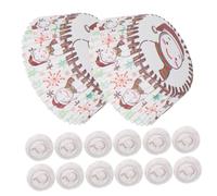 CIYODO 600 Pièces Caissettes à Muffins Papier Noël avec Bonhomme de Moules à Cupcakes Antiadhésifs pour Hiver et Réunions Familiales Décorations de Gâteaux et Jetables