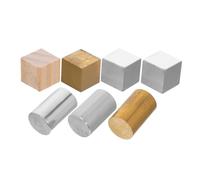 CIYODO 7 Pièces Cubes et Cylindres de Cuivre Aluminium et Outil Pédagogique Compact pour Expériences Scientifiques Cours de Physique et Éducation Stem