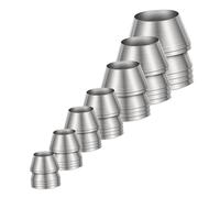 CIYODO 7 pièces Lot de Cales Métalliques Rondes pour Renfort de Manche de Marteau et Outils Accessoires de Réparation Solides pour Bricolage et Jardinage