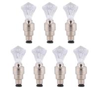 CIYODO 7 Pièces Lumières de Roue de Vélo Noyaux LED Blancs pour Cyclisme Nocturne, Accessoires Vélo Sécurité et Visibilité Pendant la Conduite de Nuit