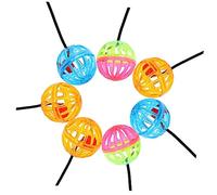 CIYODO 7pièces Jouets Suspendus Rigolos pour Reptiles Jouets à Ventouse pour Lézards Et Dragons Barbus Balles à Clochettes Remplaçables