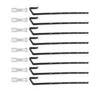 CIYODO 8 Ensemble Crochet de Miroir Réglable 5 Trous 13,7 Pouces | Barre Suspendre pour Miroir, Installation sans Perçage, Crochets de Porte Réglables, pour Placards et Location