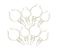 CIYODO 8 Pièces Accessoires de Bocal Verre avec Fermoir Acier Inoxydable Doré Clips à Ressort Étanches pour Bocaux à Large Ouverture Kit de Remplacement pour Rangement Alimentaire et