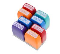 CIYODO 8 Pièces Lot de Colorés pour Enseignants Évaluation et Encouragement des Élèves Ensemble Auto Encreur pour École et Bureau