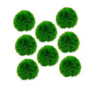 CIYODO 8 Pièces Plantes Aquatiques Artificielles Aquarium Fake Plantes Réservoir Boules D'aquarium Décor D'aquarium Décorations Panier Végétal Aquatique Usine Boules d'herbe PP Vert