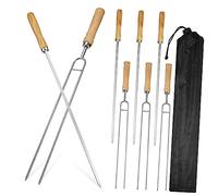 CIYODO 8Pièces Brochettes de Rôtissage Acier Inoxydable pour Barbecue Camping