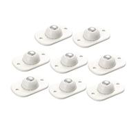 CIYODO 8pièces Roulettes Adhésives Pratiques Inoxydable De Roues Pour Boîtes De Rangement Et Déchets Installation Facile Et Déplacement Souple