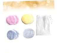 CIYODO 8pièces Tissus Démaquillants Lavables Réutilisables Disques Microfibre avec Pochette de Rangement Éliminent le Maquillage Cosmétiques et Solaire